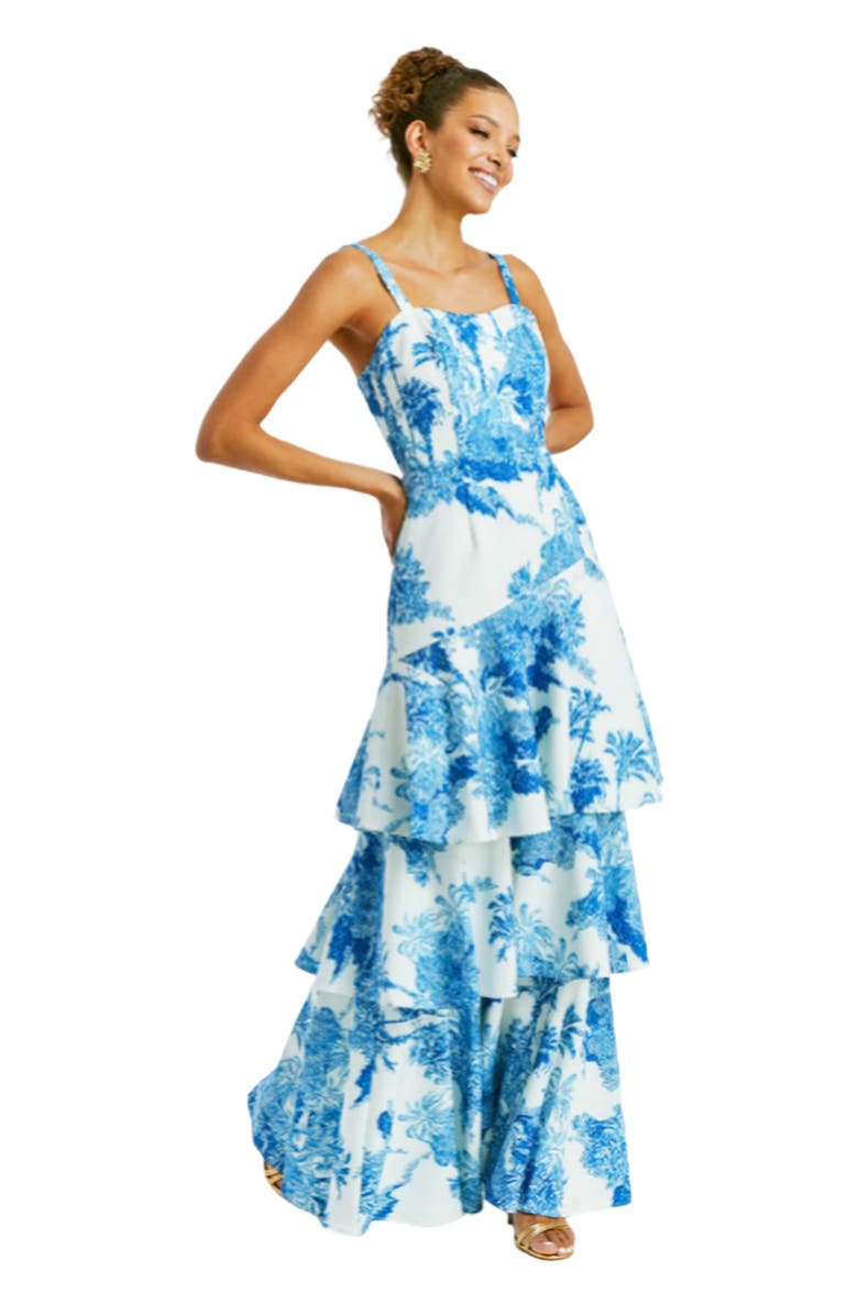 Mestiza New York Torero Gown, Alternate, color, Blue