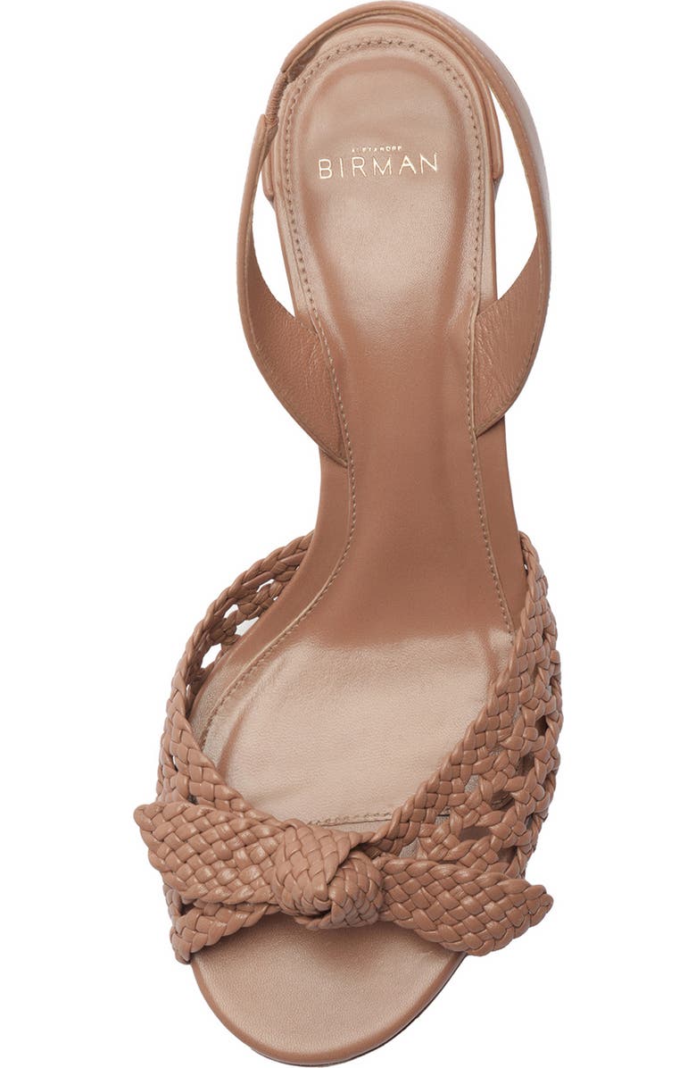 Alexandre Birman Easy Clarita Tresse Block Heel Slingback Sandal, Alternate, color, Roma