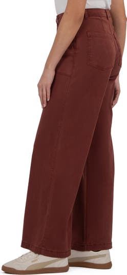 Meg Patch Pocket High Waist Wide Leg Pants