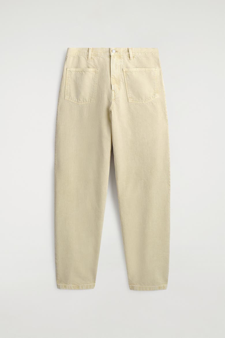 Patch-Pocket Straight-Leg Jeans, Alternate, color, BUTTER YELLOW