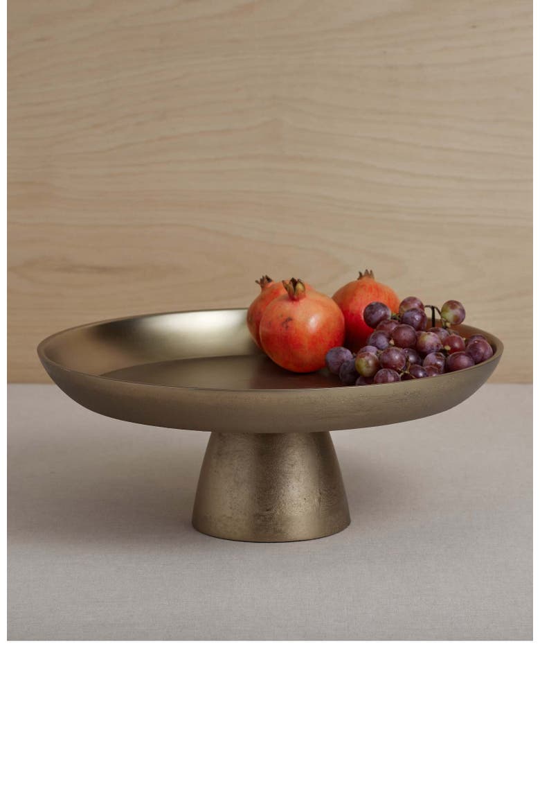 Stinson Antique Brass Large Pedestal, Main, color, Gold