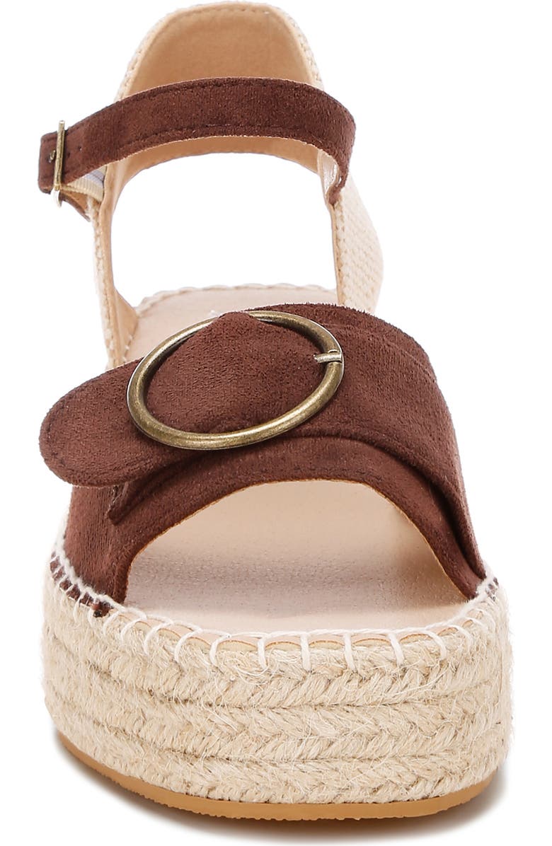 LONDON RAG Amilta Platform Wedge Espadrille Sandal, Alternate, color, Brown