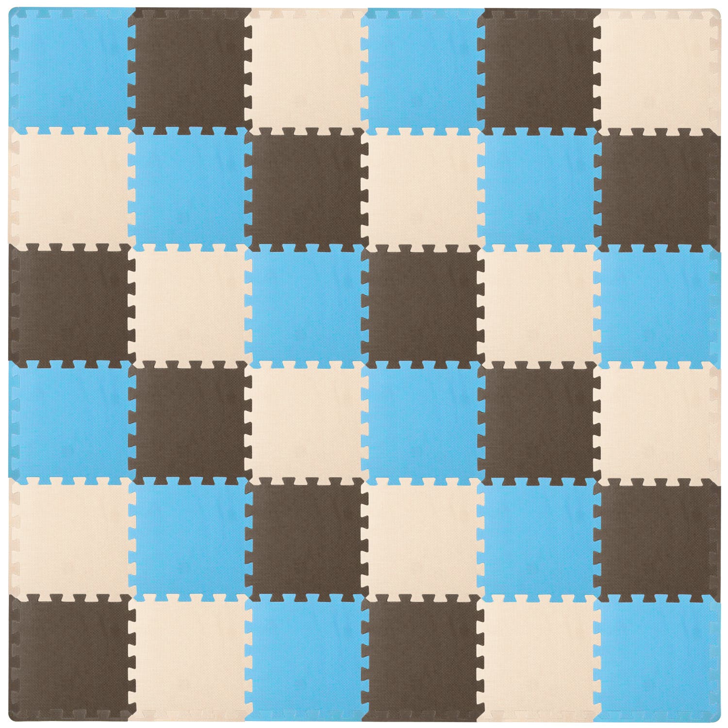 Blue-Brown-Beige