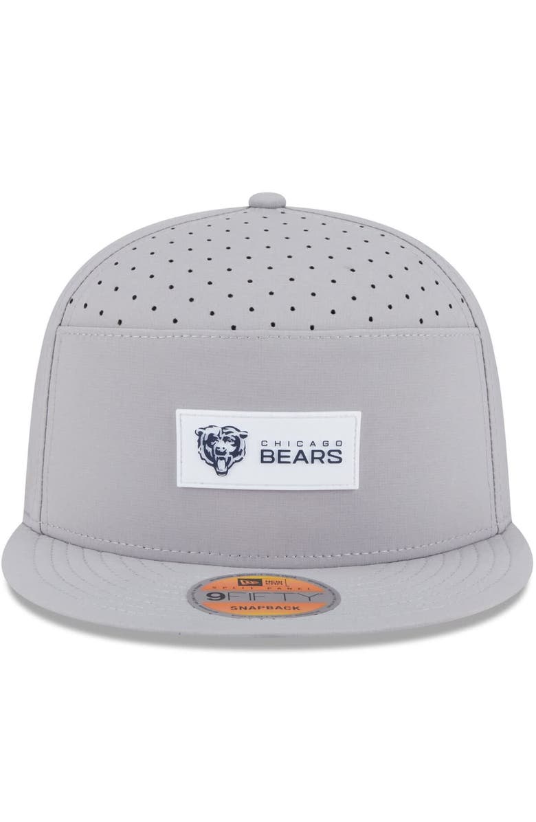 New Era Men's New Era Gray Chicago Bears 2025 Sideline Split Panel 9FIFTY Snapback Hat, Alternate, color, Gray