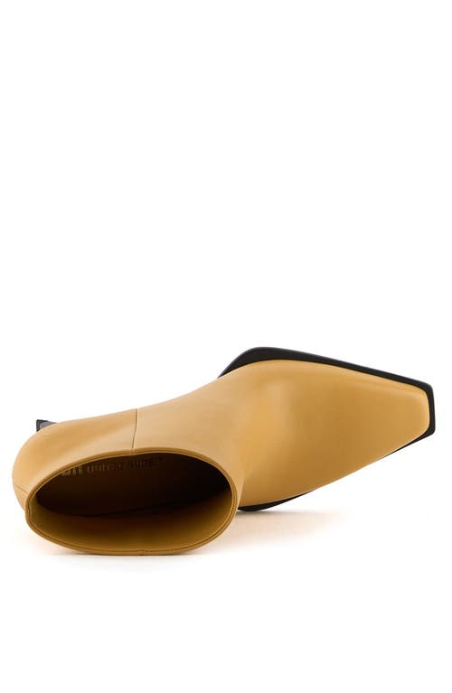 United Nude Rockit Pull On Bootie In Gold