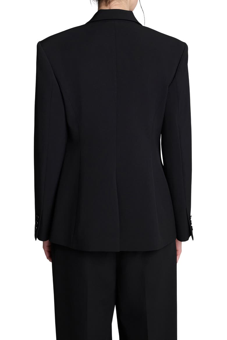 Luxe Twill Slim Fit Blazer, Alternate, color, BLACK