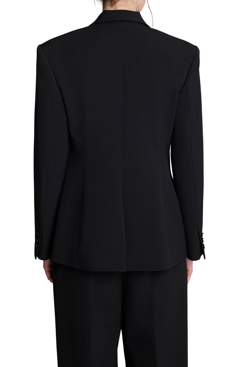 Kenneth Cole Luxe Twill Slim Fit Blazer, Alternate, color, Black