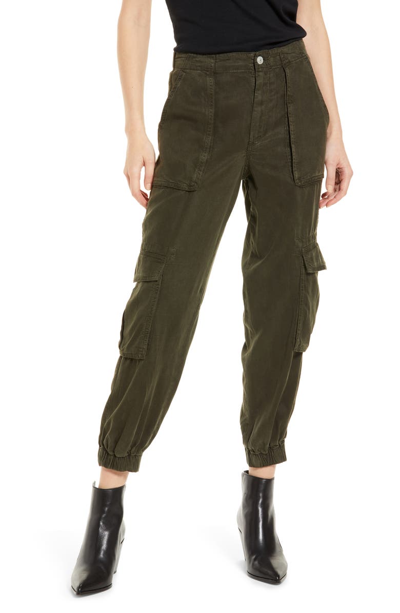 AllSaints Women's Frieda Cargo Joggers, Main, color, Khaki Green