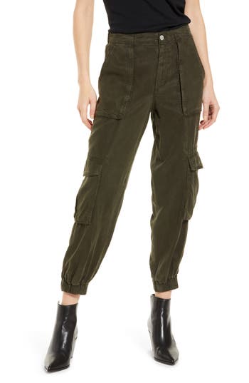 Allsaints Frieda Cargo Joggers In Green