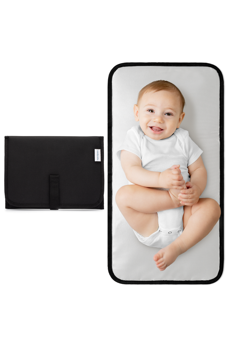 Comfy Cubs Compact Changing Pad, Main, color, Solid Black