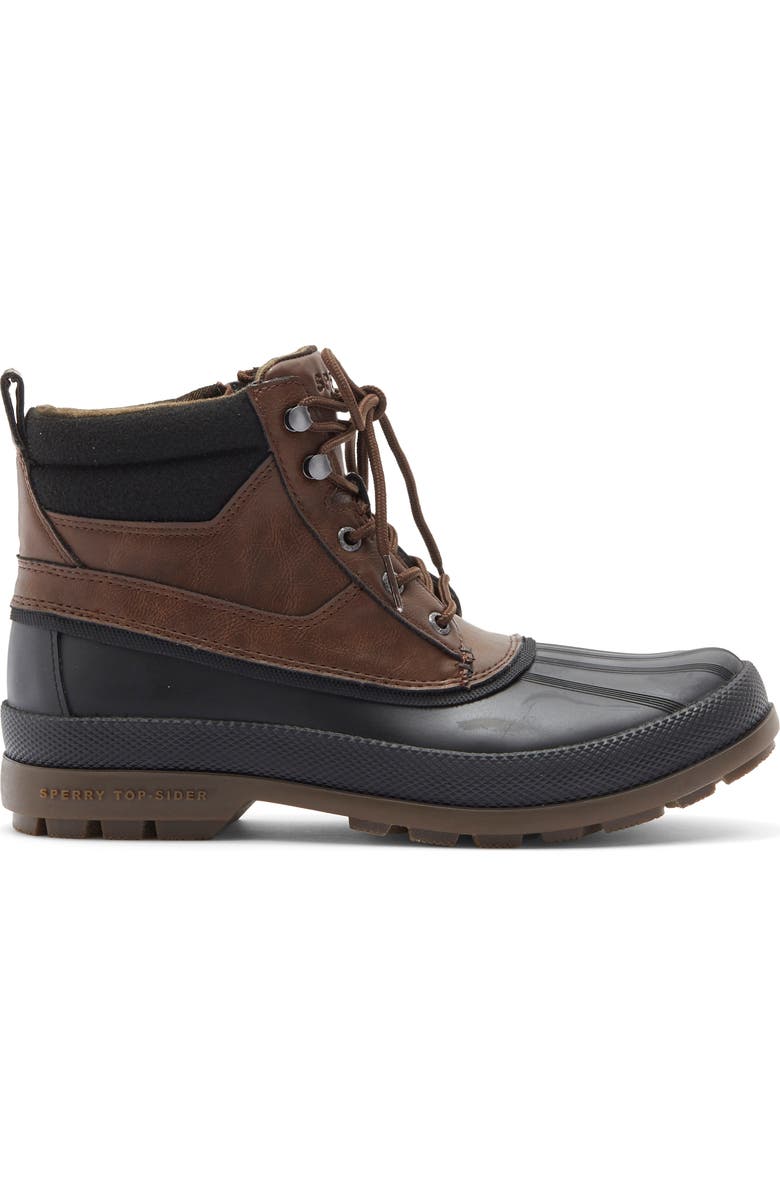 Sperry Gloucester Waterproof Duck Boot, Alternate, color, Brown