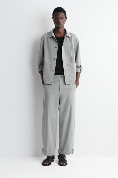 Relaxed-fit Straight-leg Cuffed Pants