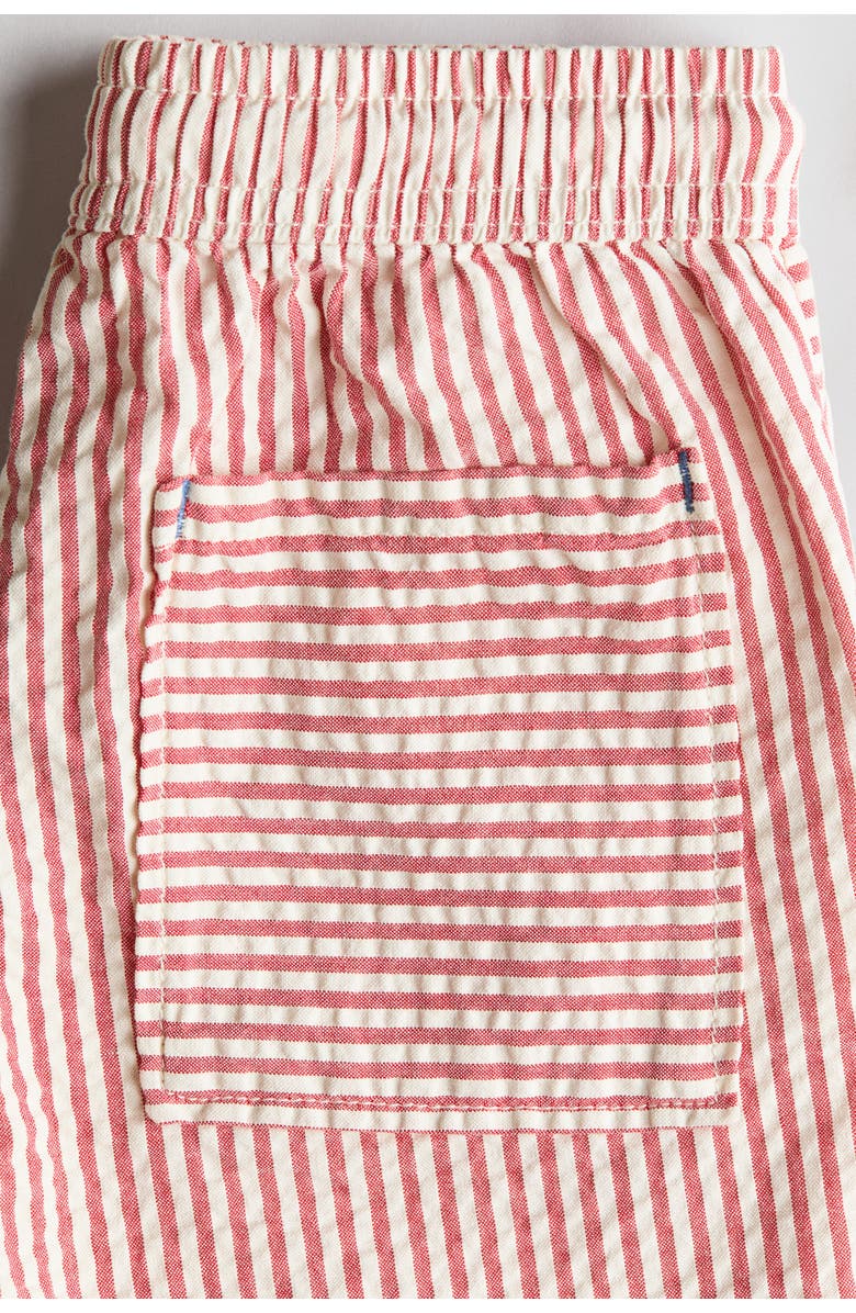 H&M Seersucker shorts, Alternate, color, Red/Striped