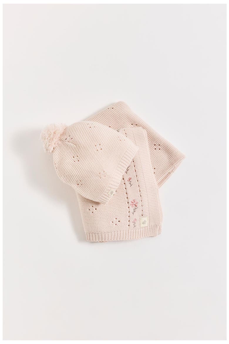 Knitted Baby Gift Set, Main, color, Pink