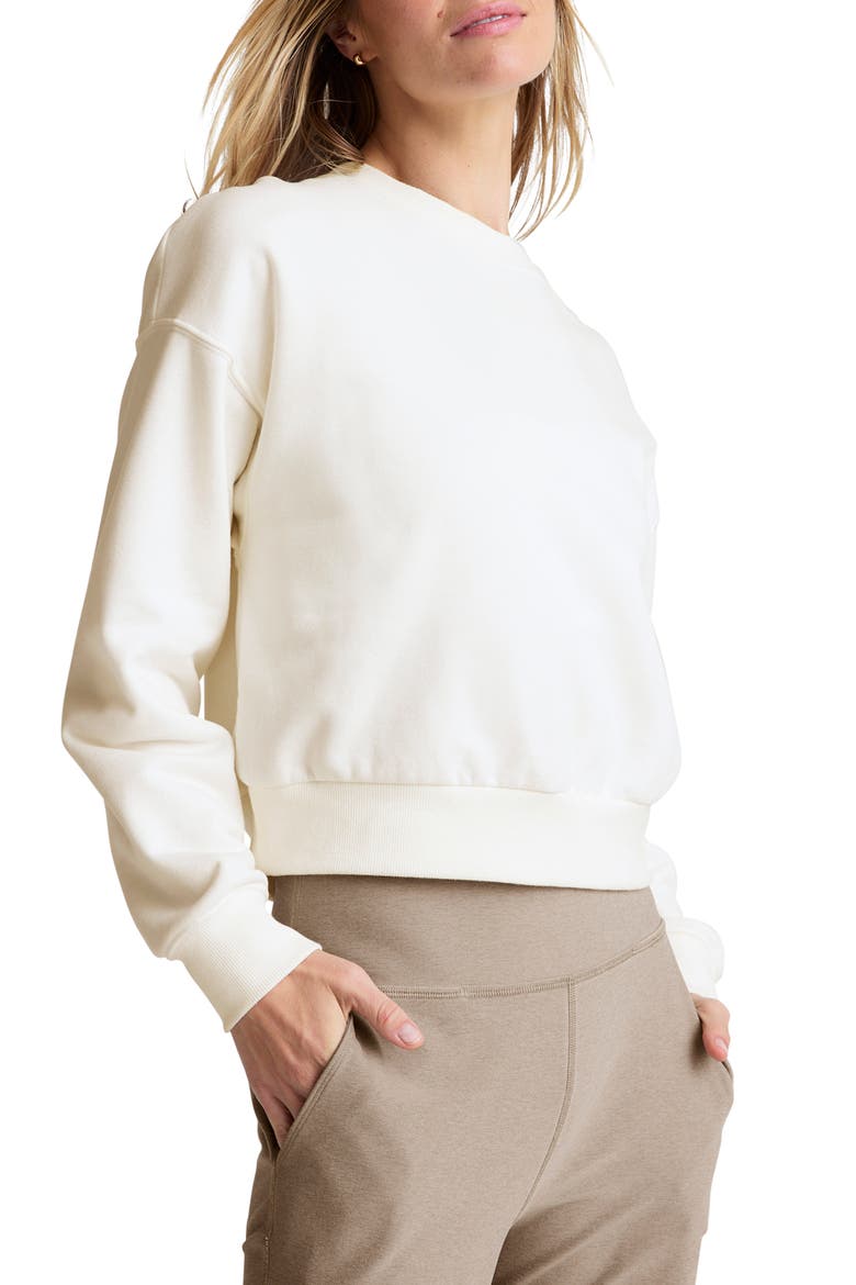 On the Go Crewneck Sweatshirt, Alternate, color, FRESH SNOW