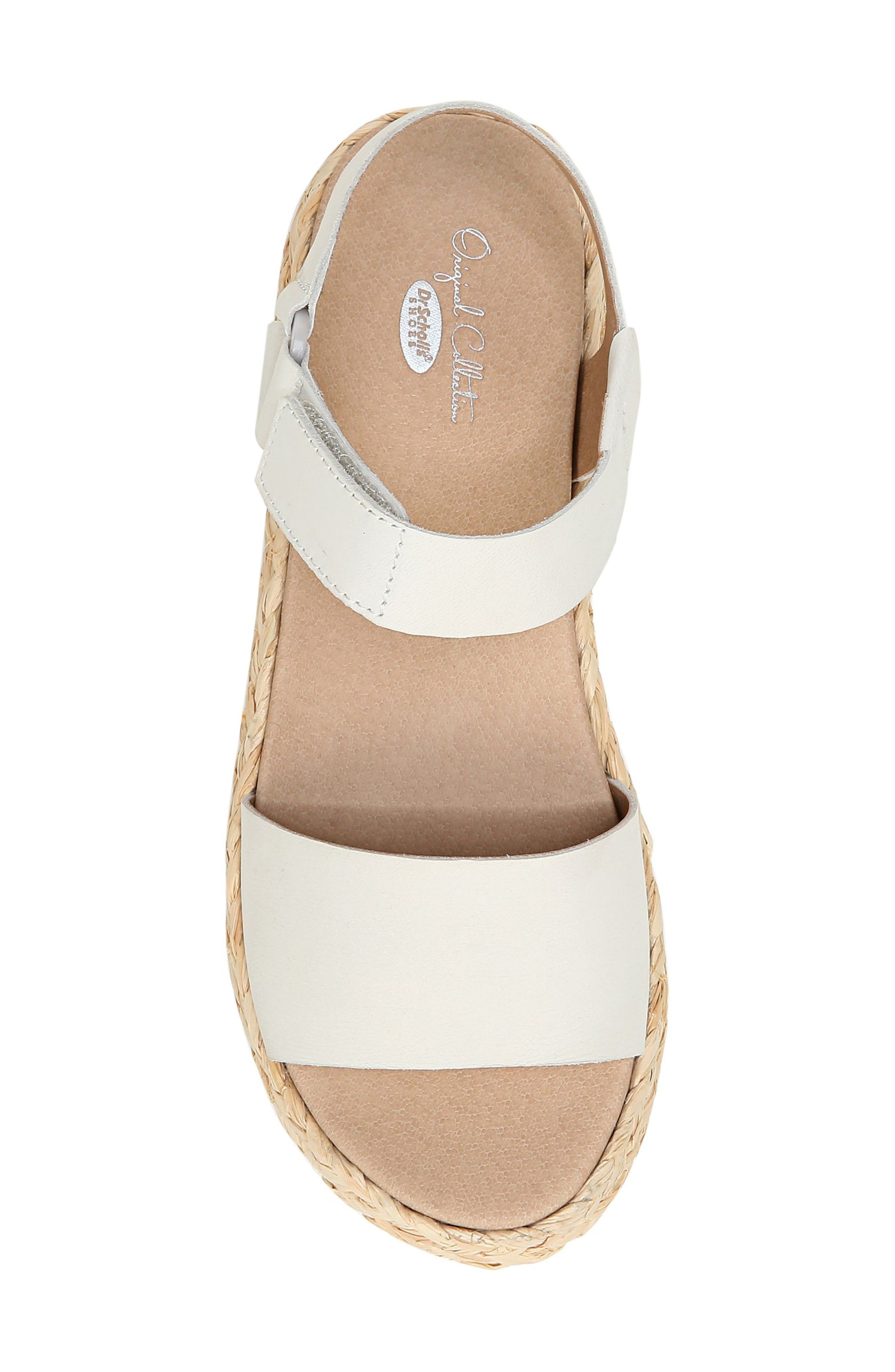 Other Side Quarter Strap Platform Sandal, Alternate, color, TOFU LEATHER
