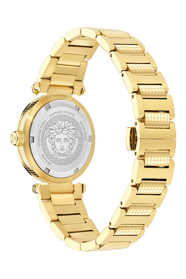 Greek Bracelet Watch, 35mm, Alternate, color, IP YELLOW GOLD