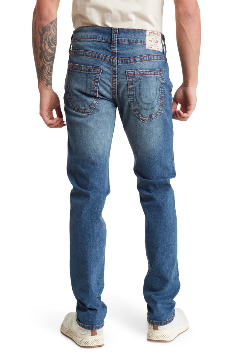 True Religion Brand Jeans Rocco Big T Skinny Jeans, Alternate, color, 