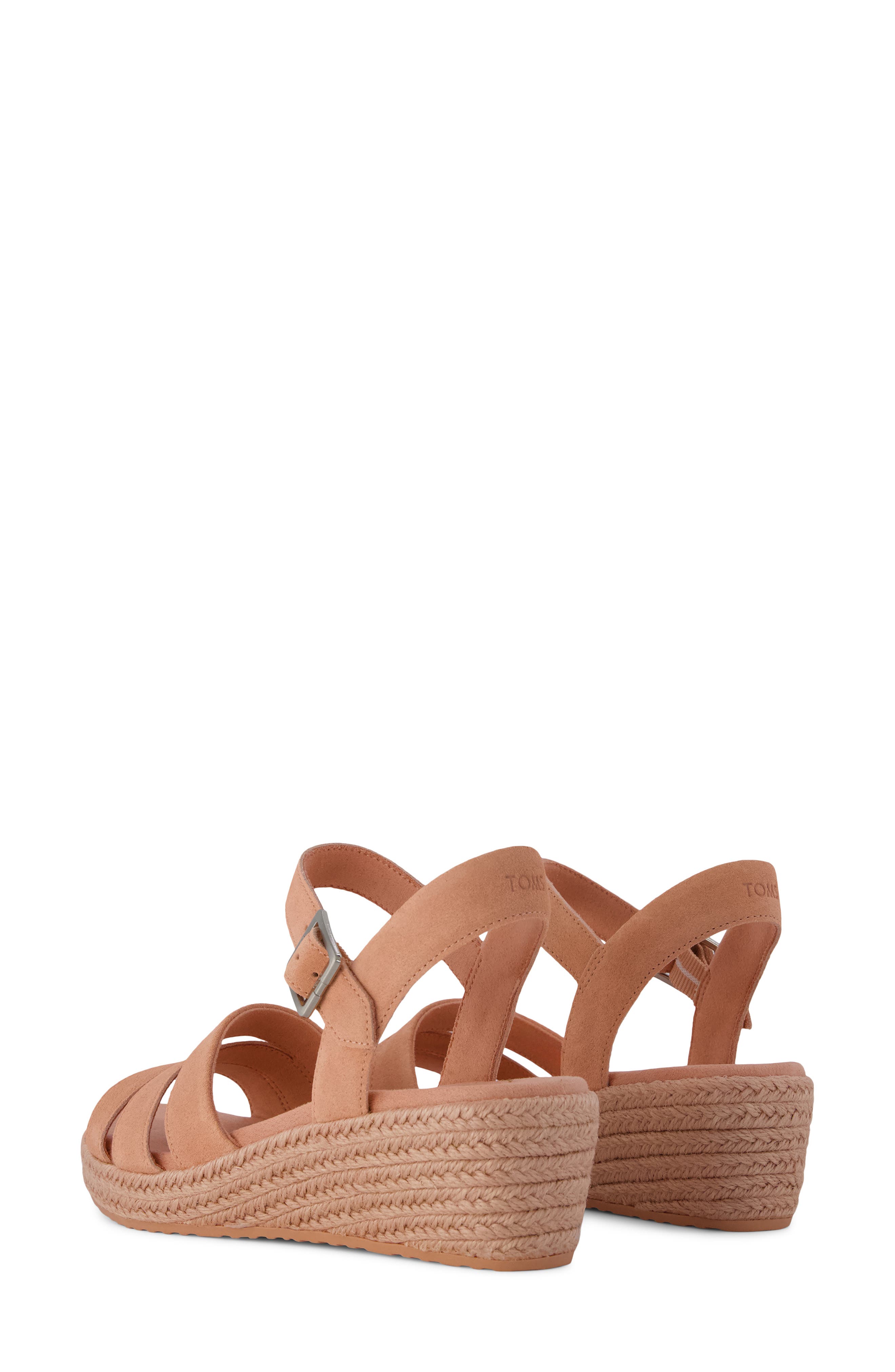 Julia Wedge Sandal, Alternate, color, MEDIUM PINK