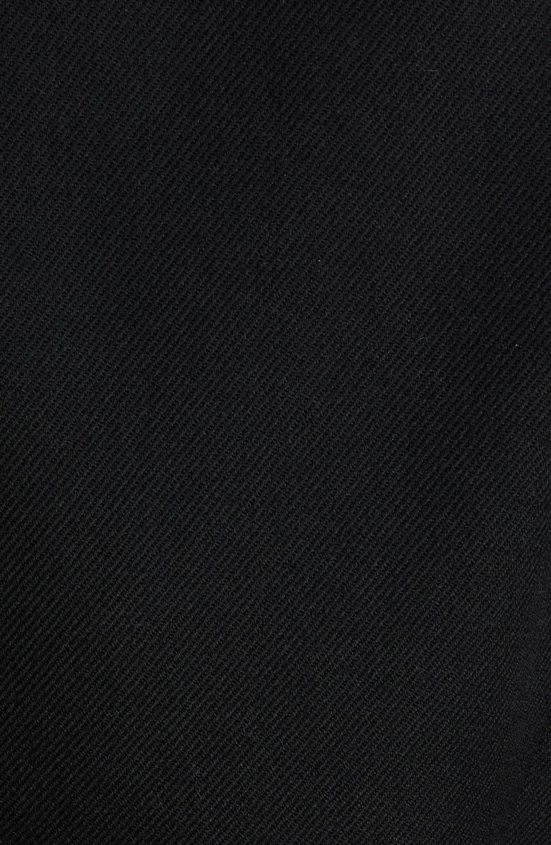 Balenciaga Hourglass Double Breasted Wool Gabardine Coat, Alternate, color, 