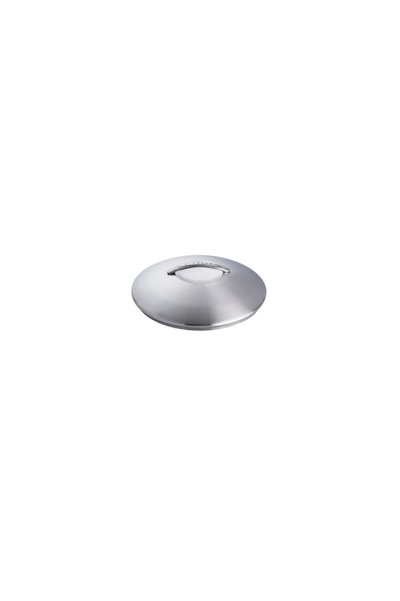 Professional 6.25 Inch Stainless Steel Lid, Main, color, Black