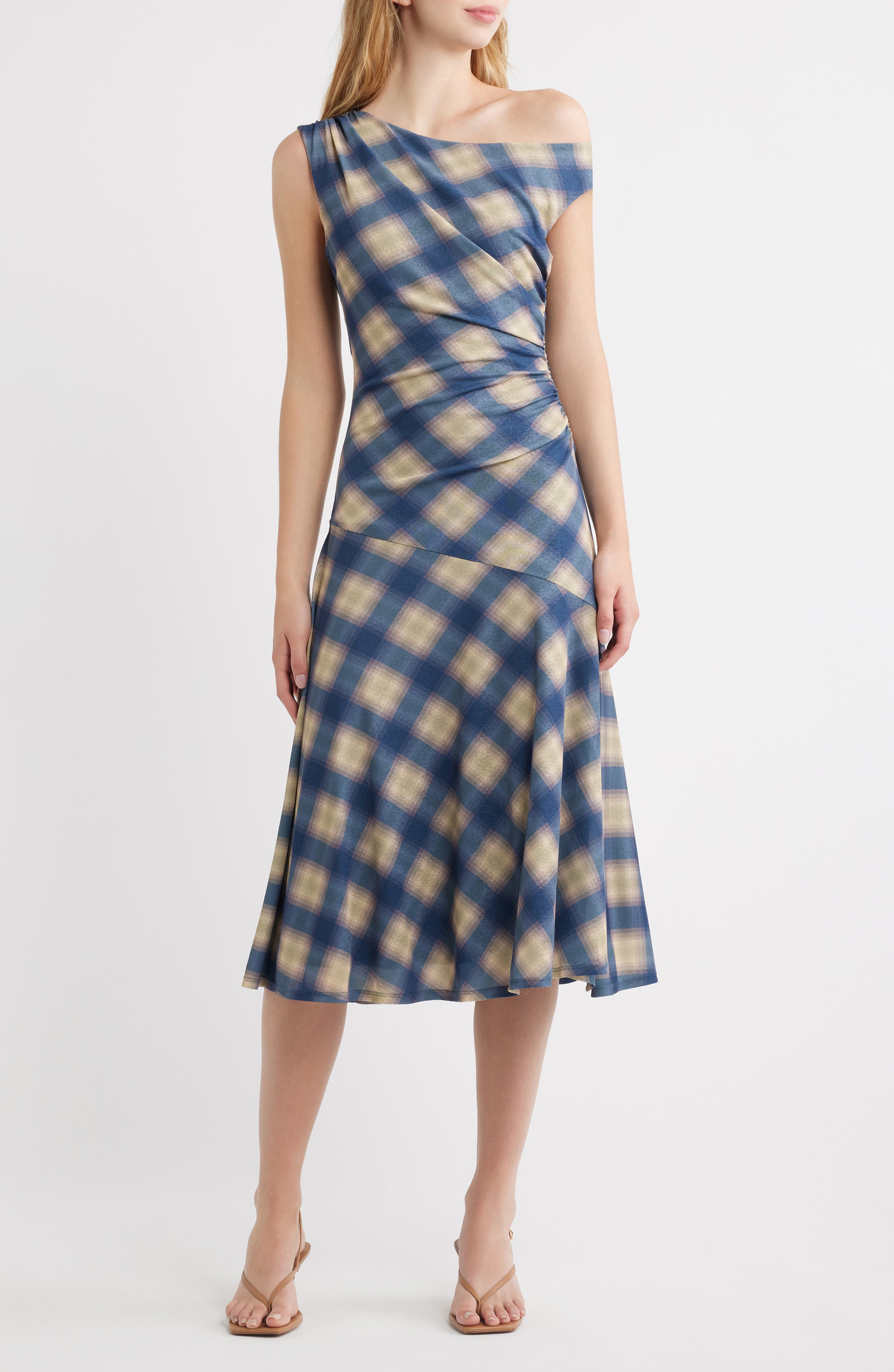 selected NAVY SAGE PLAID