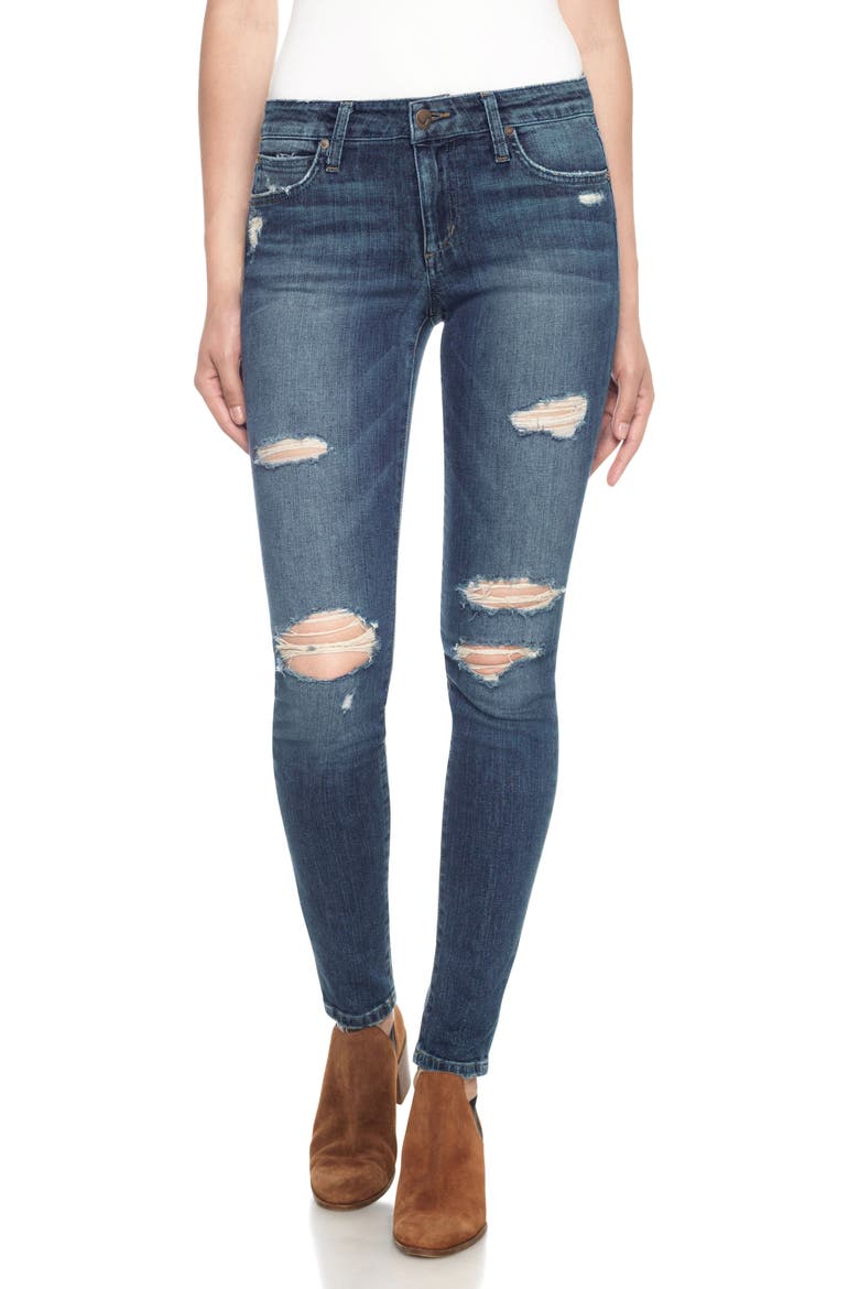'The Icon' Skinny Jeans, Main, color, SENEKA