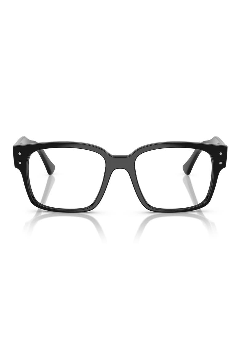 51mm Square optical glasses, Main, color, BLACK