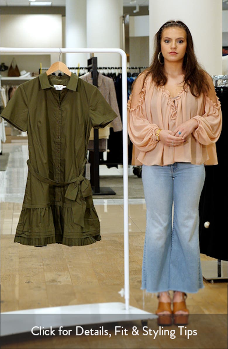 Short Sleeve Cotton Shirtdress, sales video thumbnail