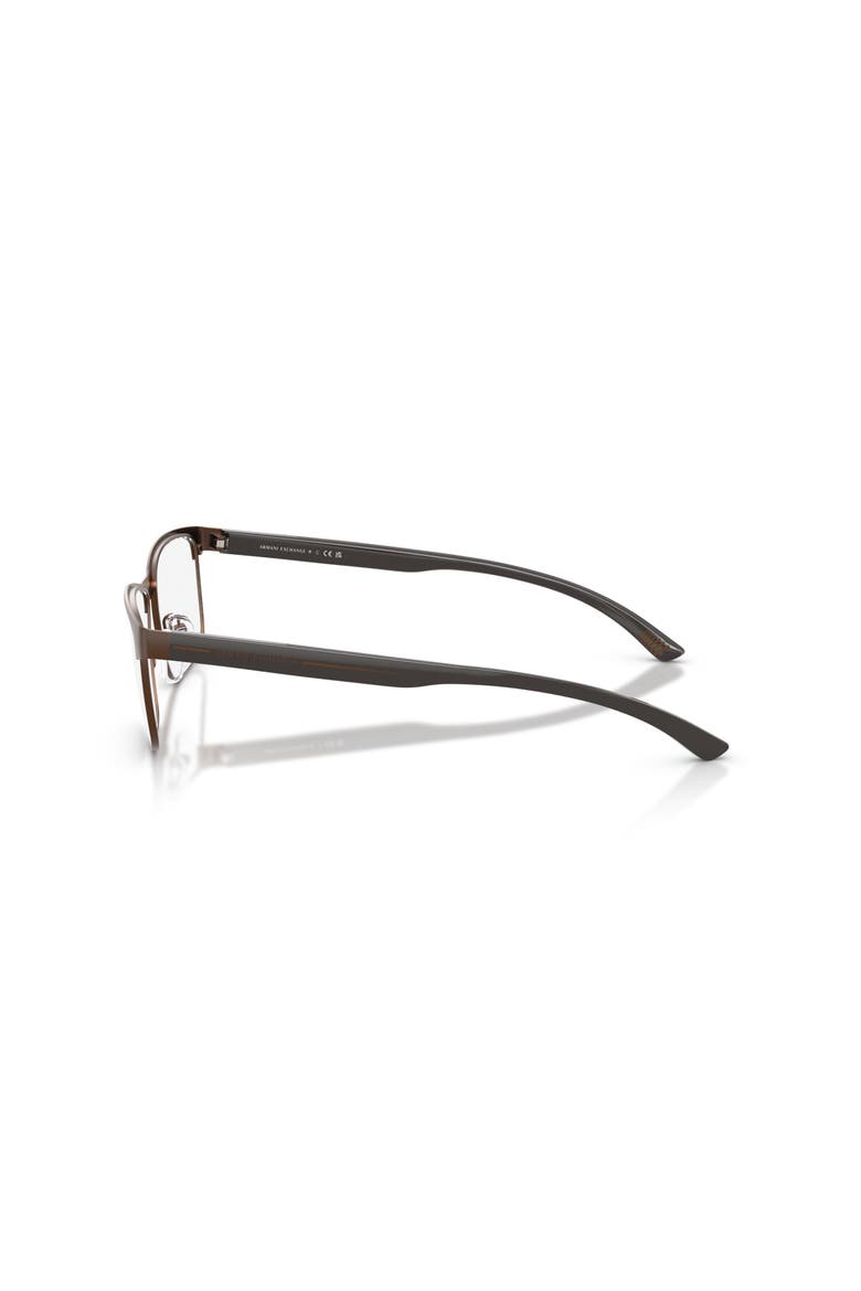 58mm Rectangle optical glasses, Alternate, color, Brown