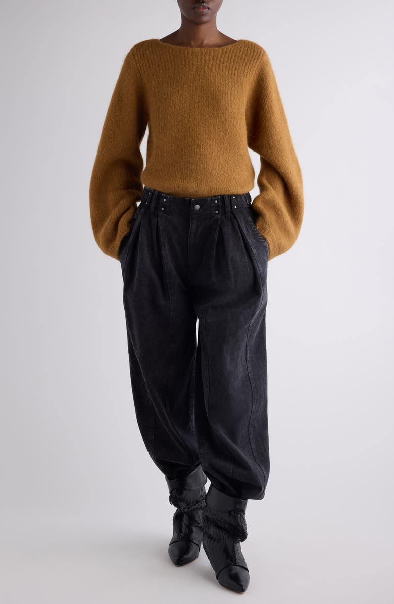 Isabel Marant Paulane Alpaca Blend Sweater, Alternate, color, Camel