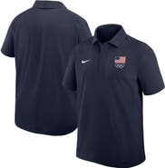 Nike Men's Nike Navy Team USA Woven Polo