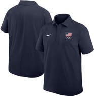 Nike Men's Nike Navy Team USA Woven Polo