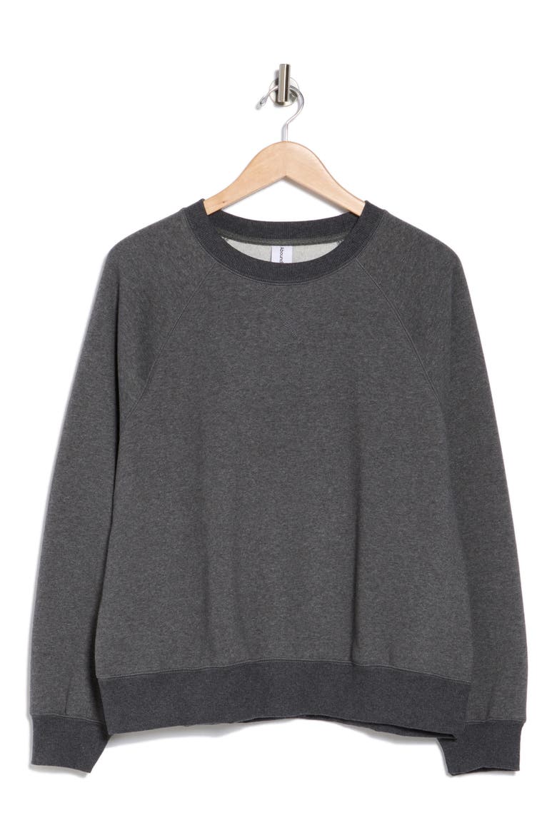 Raglan Sleeve Sweatshirt, Alternate, color, GREY MEDIUM CHARCOAL HEATHER