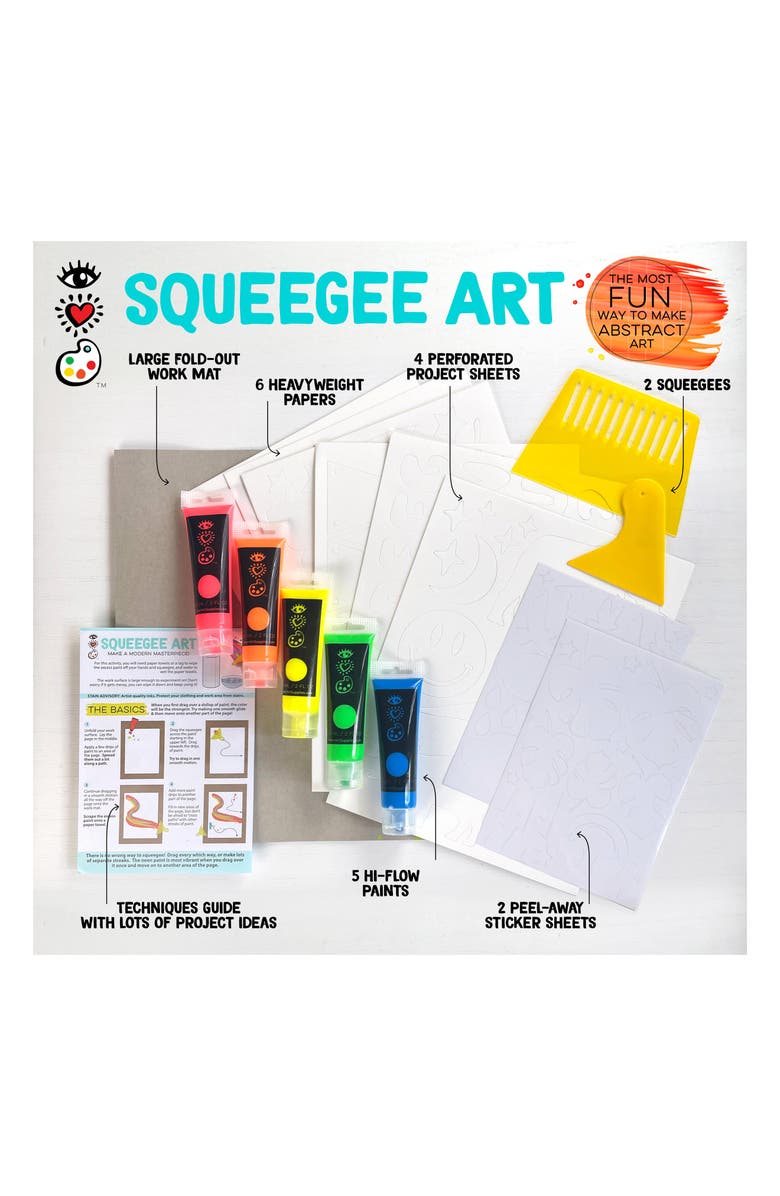 BRIGHT STRIPES Squeegee Art Kit, Alternate, color, Multi