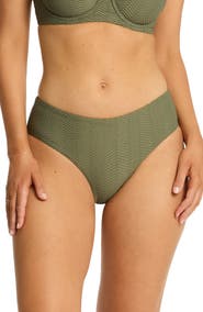 Sea Level Caracus Mid Rise Bikini Bottoms