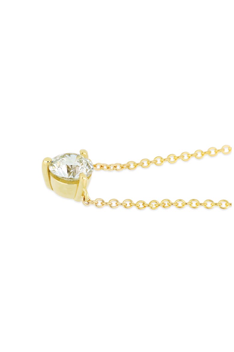 18K Gold Diamond Prong Set Solitaire Pendant Necklace - 0.50ct. (Online Trunk Show), Alternate, color, 18K YELLOW GOLD/ DIAMOND