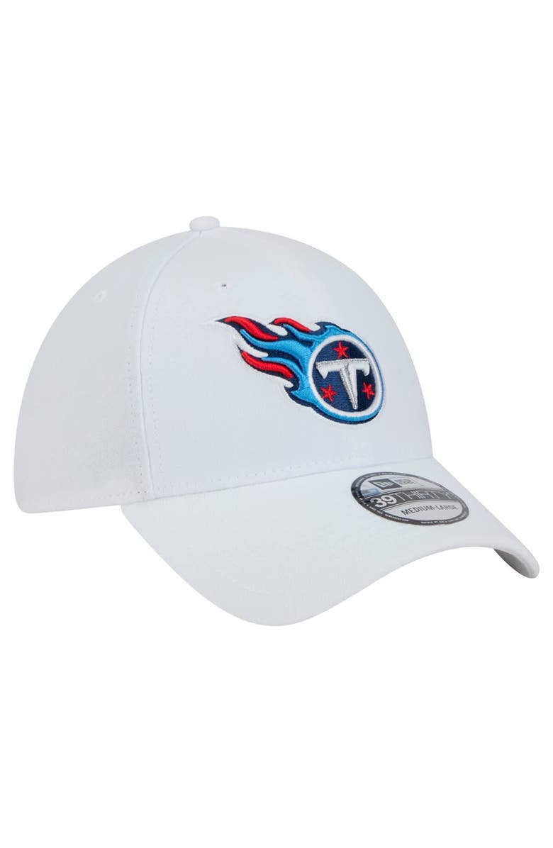 New Era Men's New Era White Tennessee Titans Main 39THIRTY Flex Hat, Alternate, color, White