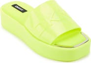 DKNY Laren Platform Slide Sandal