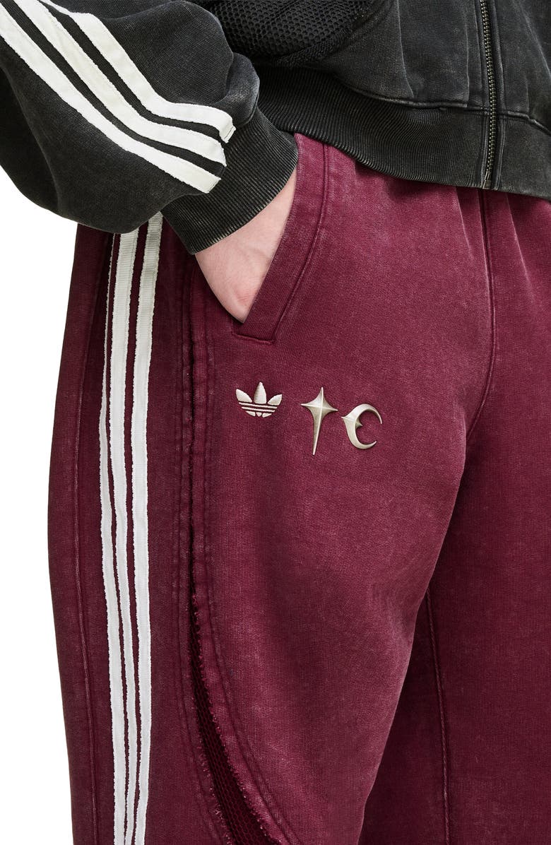 adidas Mesh Detail Relaxed Sweatpants, Alternate, color, 