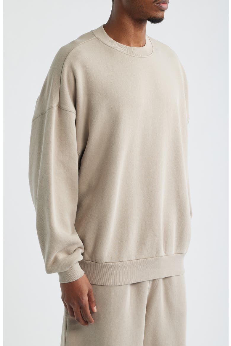 Crewneck Sweatshirt, Alternate, color, TAN