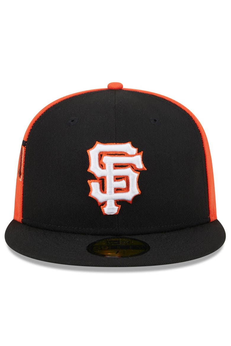 Men's New Era Black/Orange San Francisco Giants Gameday Sideswipe 59FIFTY Fitted Hat, Alternate, color, Black