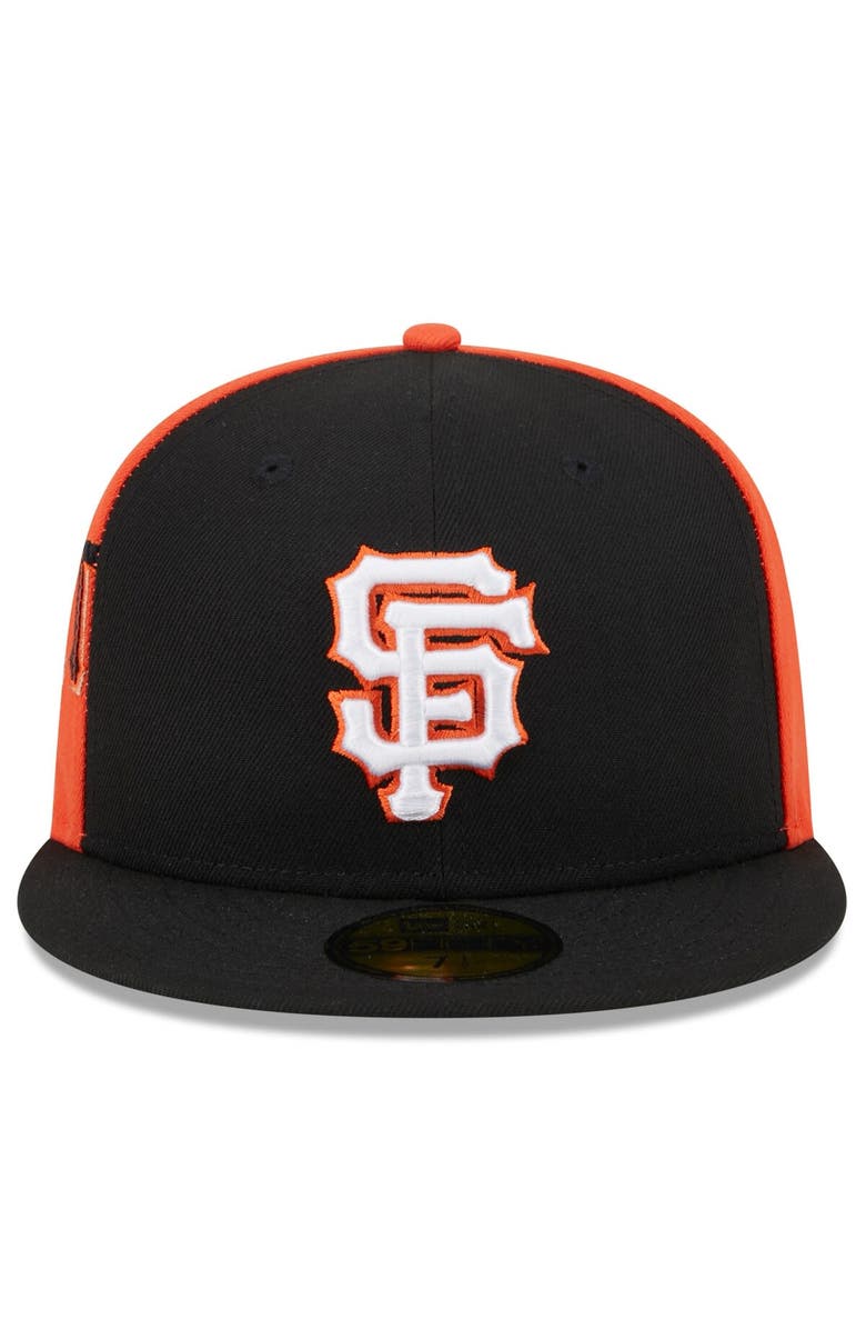 New Era Men's New Era Black/Orange San Francisco Giants Gameday Sideswipe 59FIFTY Fitted Hat, Alternate, color,