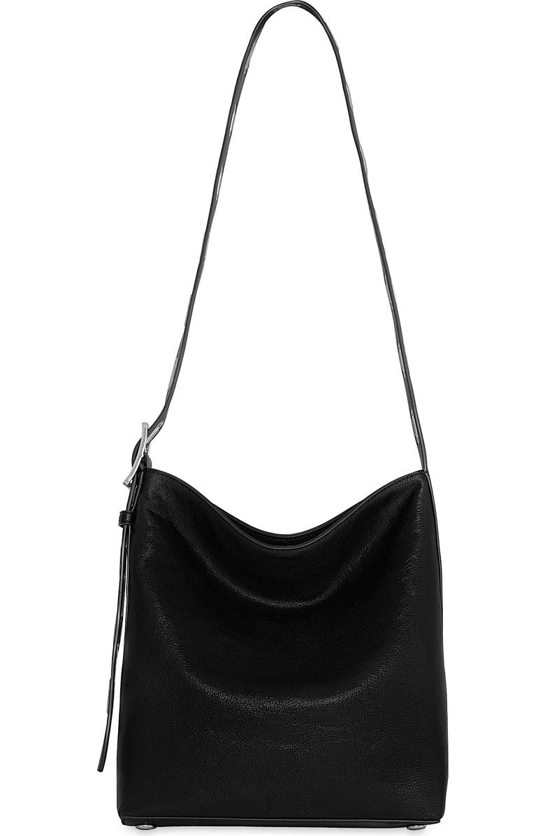 Rebecca Minkoff Crosby Leather Bucket Bag, Main, color, Black