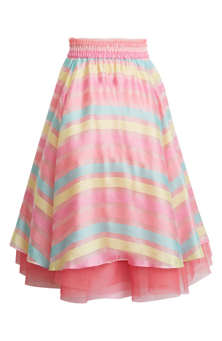 Halogen<sup>®</sup> x Atlantic-Pacific Stripe Organza Skirt, Alternate, color,
