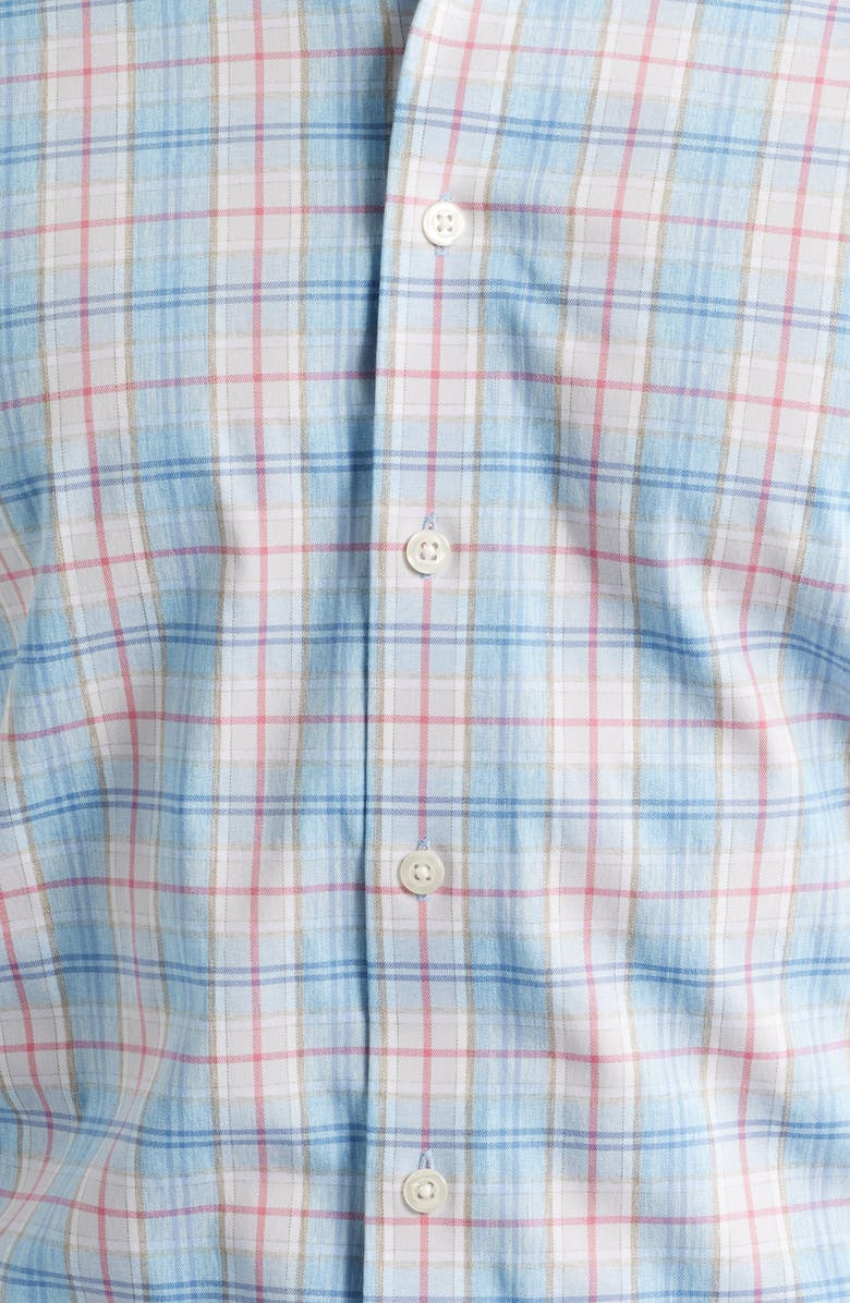 johnnie-O Lanes Plaid Button-Down Shirt, Alternate, color, Maliblu