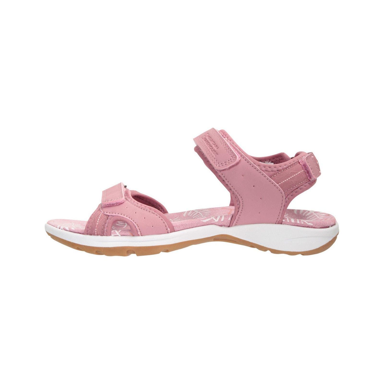 Athens Leaves Sandals, Alternate, color, Pink