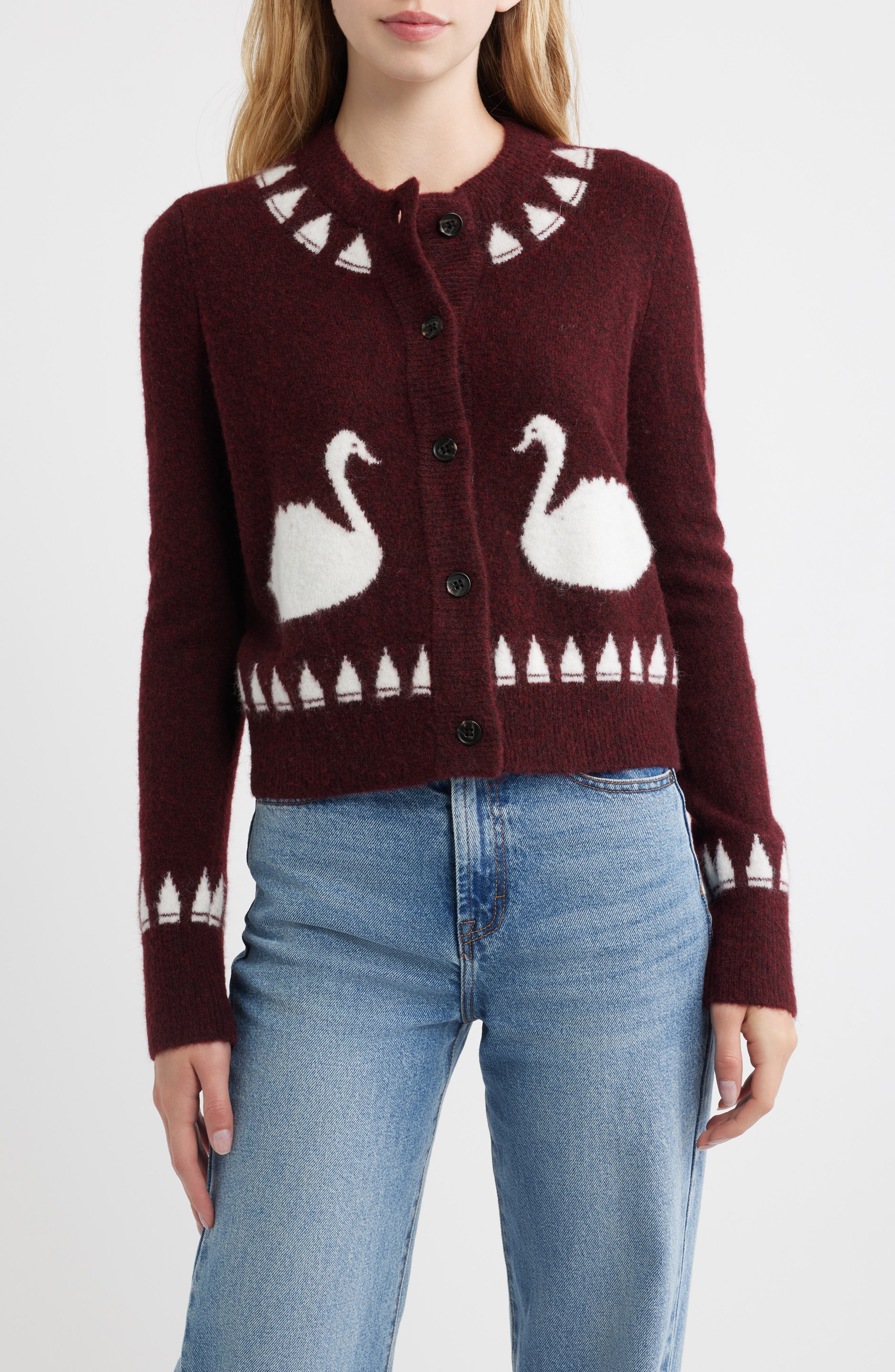 Rails Millie Cardigan In Burgundy