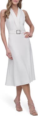 DKNY Salon Stretch Fit & Flare Dress