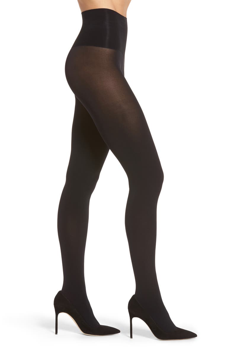 Tummy Shaping Tights, Main, color, VERY BLACK